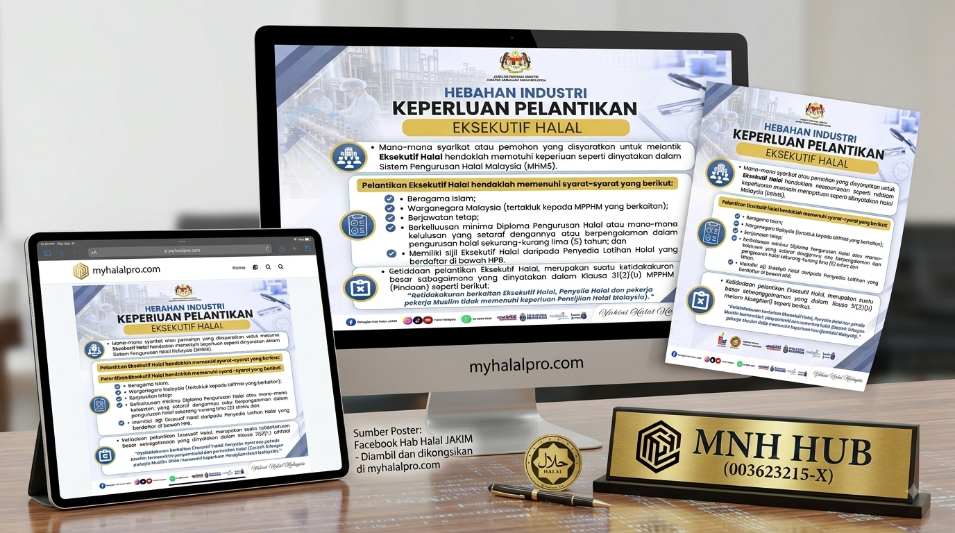 Keperluan Pelantikan Eksekutif Halal