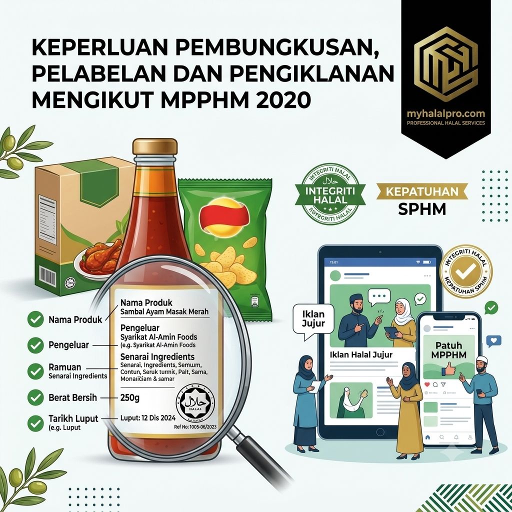 Keperluan Pembungkusan, Pelabelan Produk Halal dan Pengiklanan Mengikut MPPHM 2020
